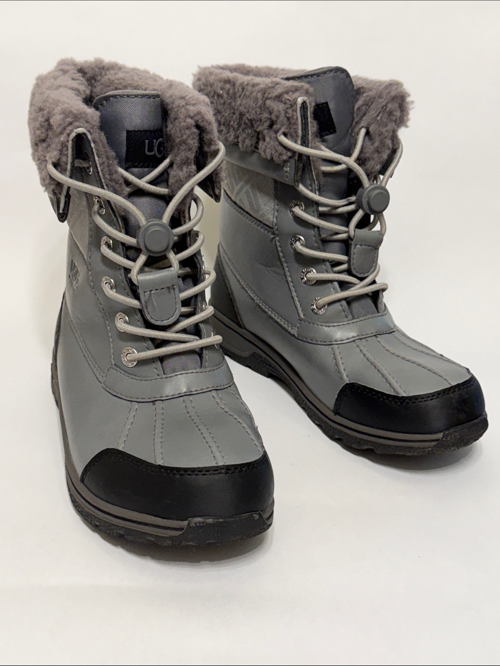 UGG Kids Butte II CWR Snow Boots in Metal/Grey